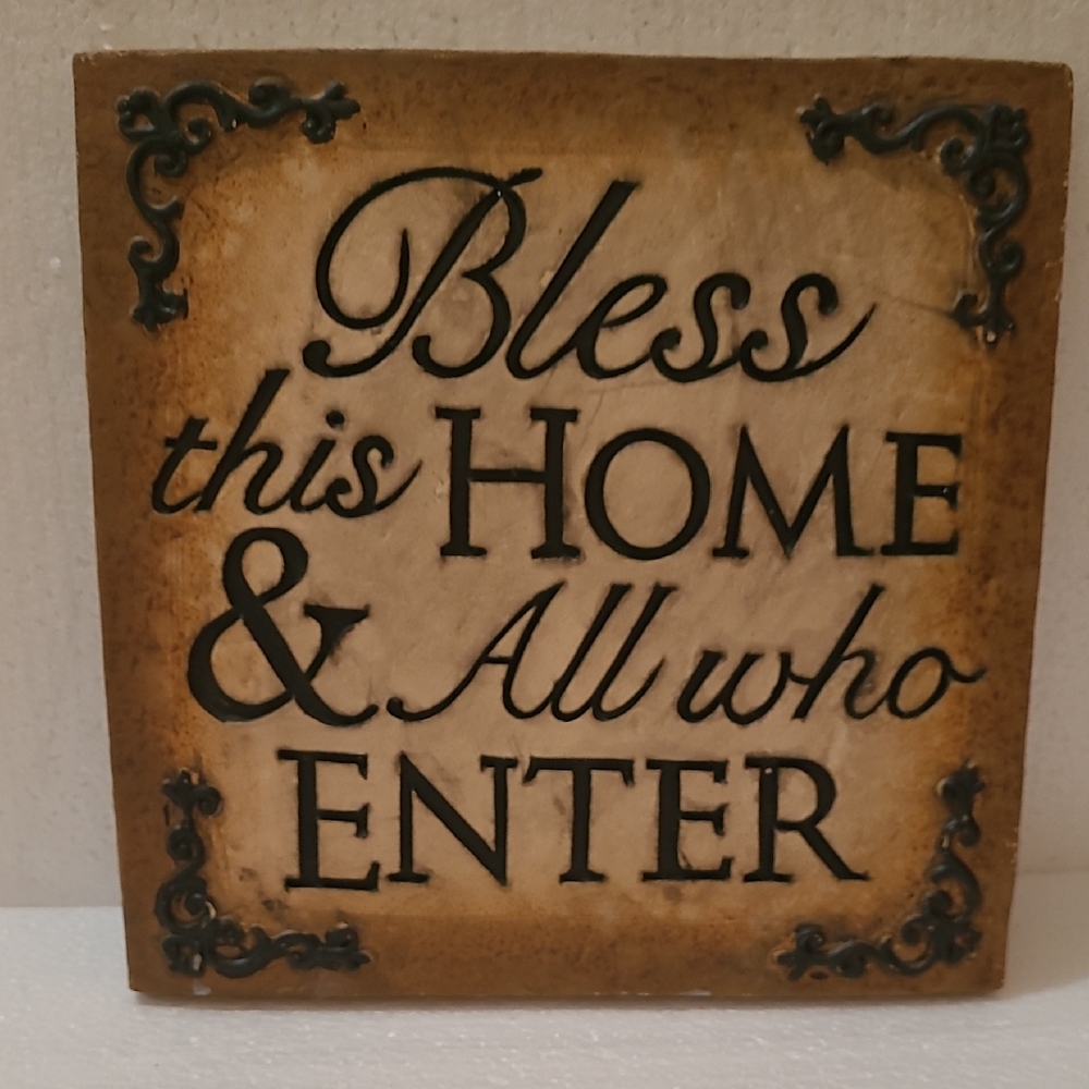 Bless This Home Wall Plaque
